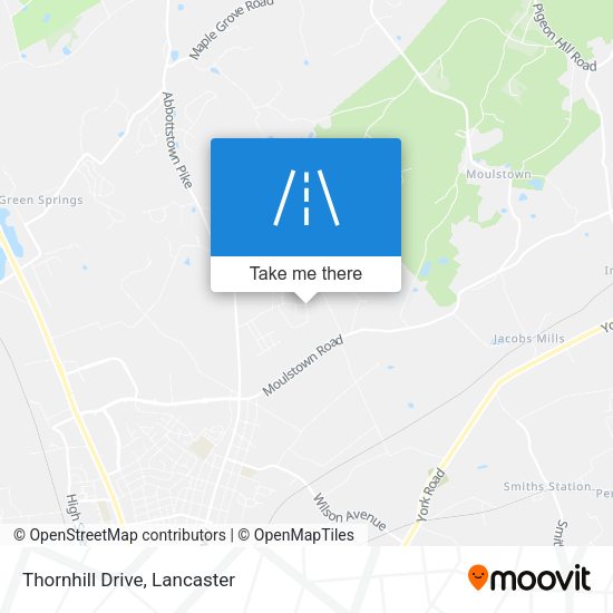Mapa de Thornhill Drive