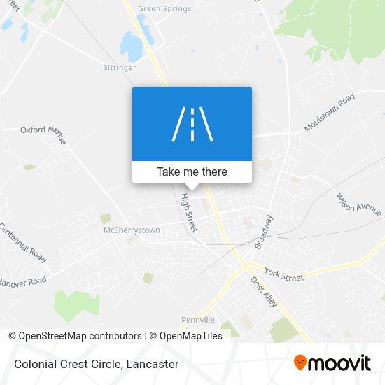 Colonial Crest Circle map