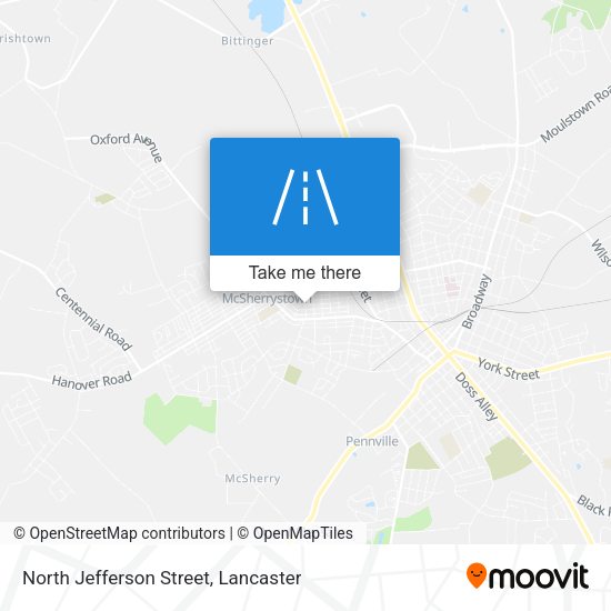 North Jefferson Street map