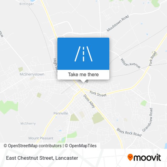 Mapa de East Chestnut Street