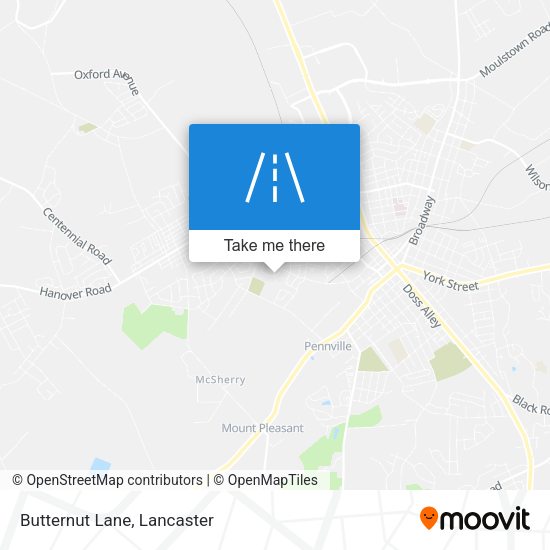 Mapa de Butternut Lane