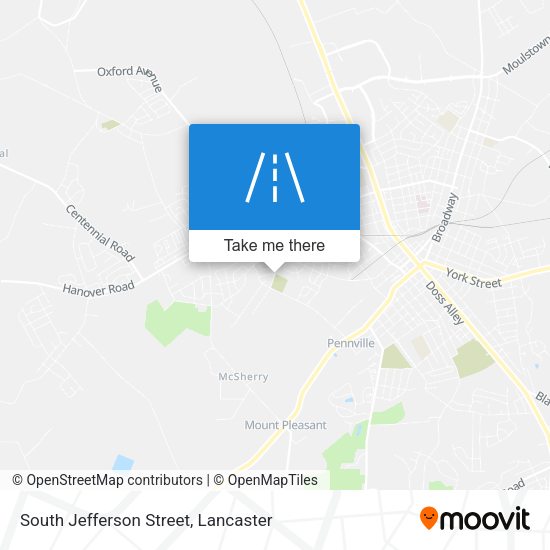 South Jefferson Street map