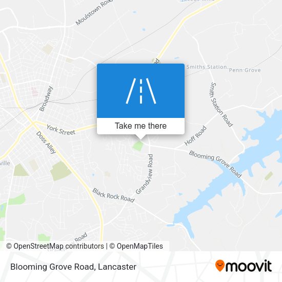 Blooming Grove Road map