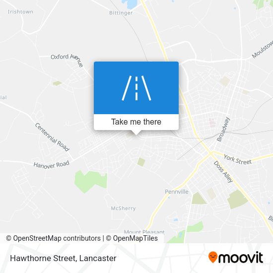Mapa de Hawthorne Street