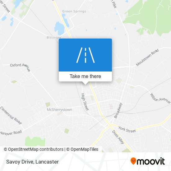 Savoy Drive map