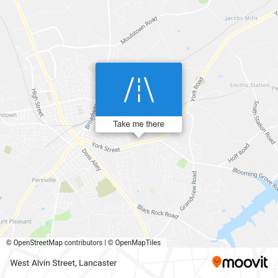 Mapa de West Alvin Street