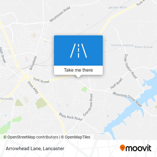 Arrowhead Lane map