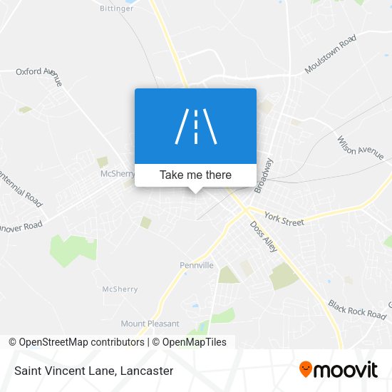 Saint Vincent Lane map