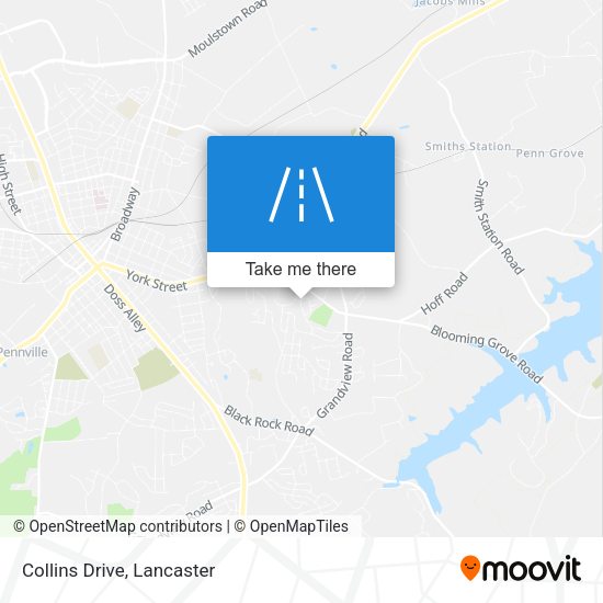 Mapa de Collins Drive