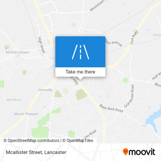 Mcallister Street map