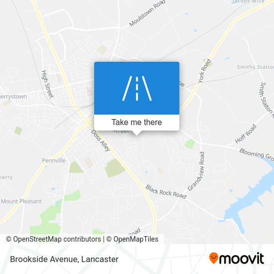 Brookside Avenue map