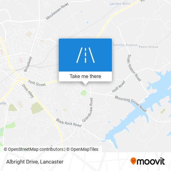 Albright Drive map