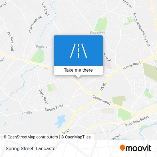 Spring Street map