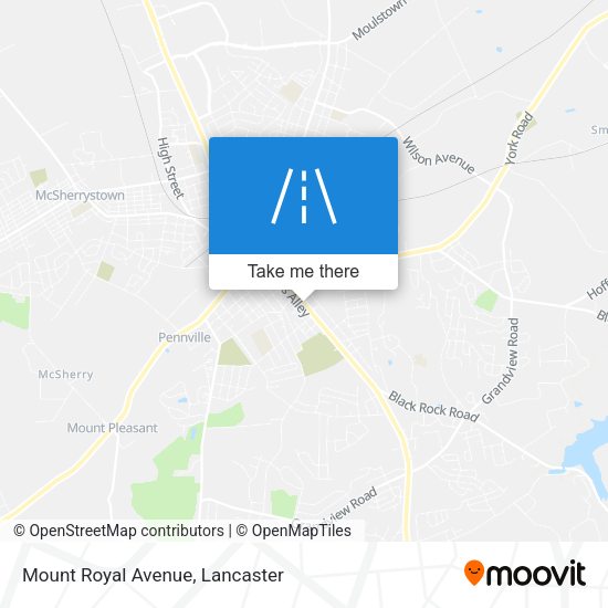Mapa de Mount Royal Avenue