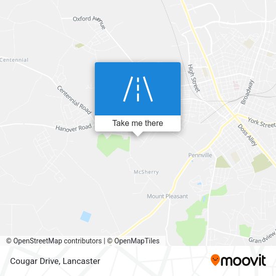 Cougar Drive map