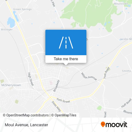 Mapa de Moul Avenue