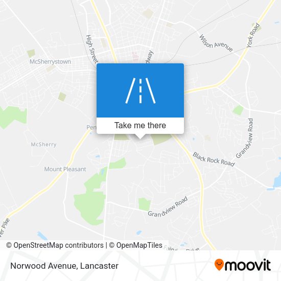 Mapa de Norwood Avenue