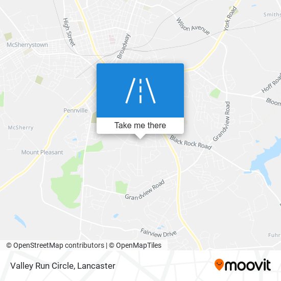 Mapa de Valley Run Circle