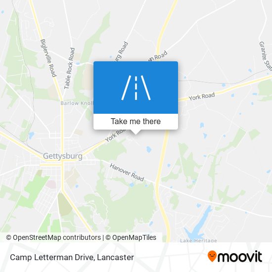 Camp Letterman Drive map