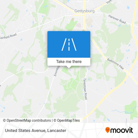 United States Avenue map