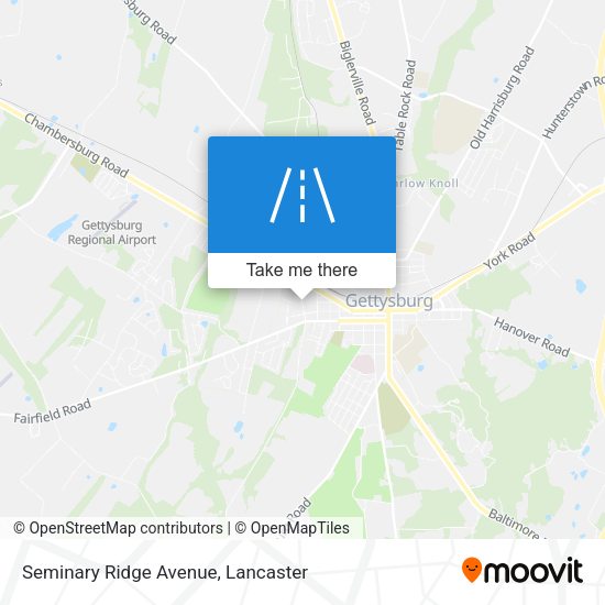 Mapa de Seminary Ridge Avenue