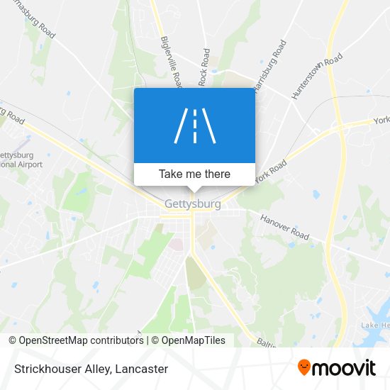 Mapa de Strickhouser Alley