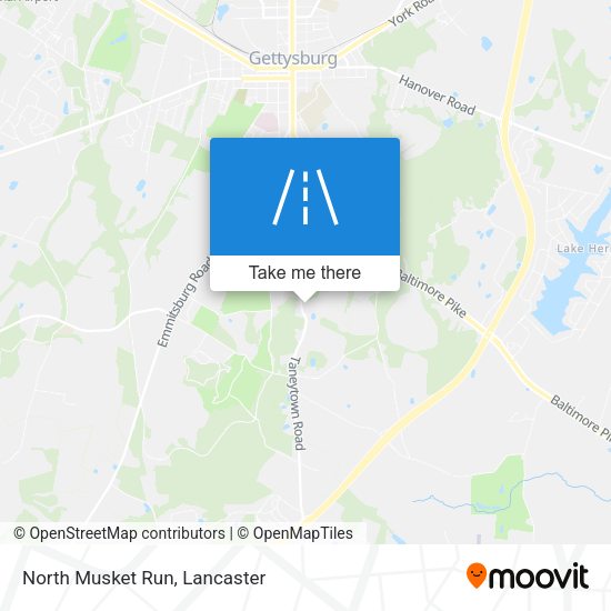 North Musket Run map