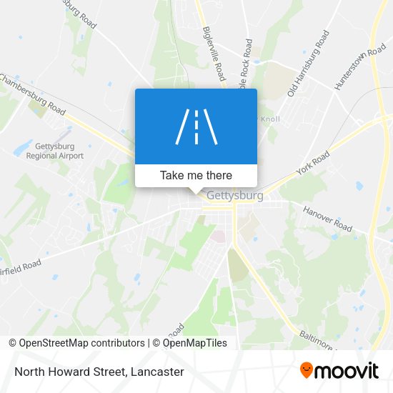 Mapa de North Howard Street