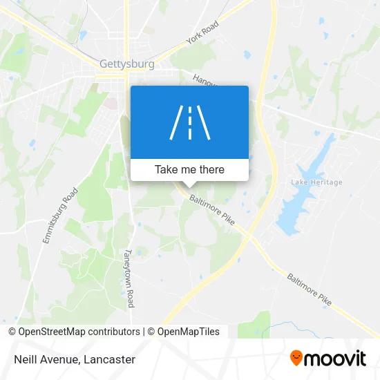 Neill Avenue map