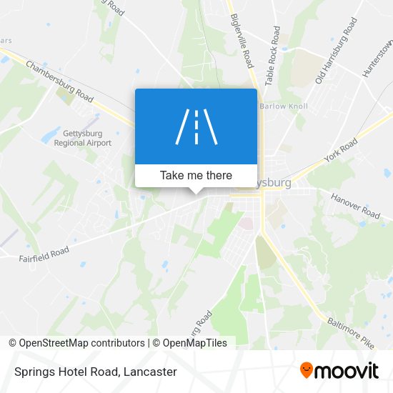 Springs Hotel Road map