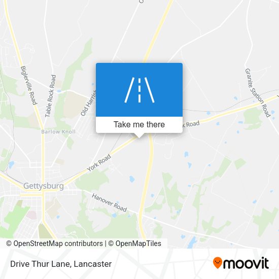 Drive Thur Lane map