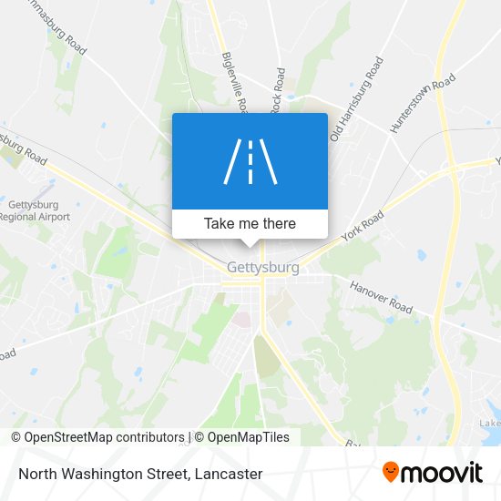 Mapa de North Washington Street