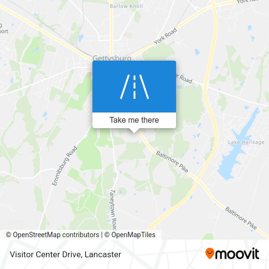 Visitor Center Drive map