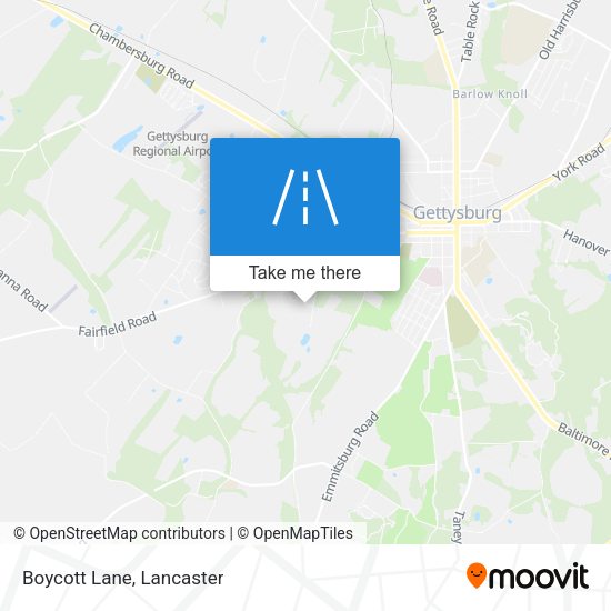 Mapa de Boycott Lane