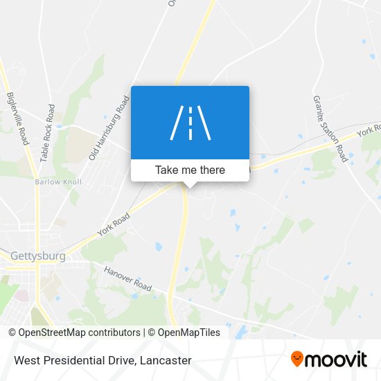 West Presidential Drive map