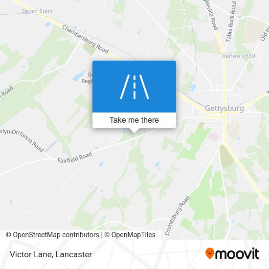 Victor Lane map