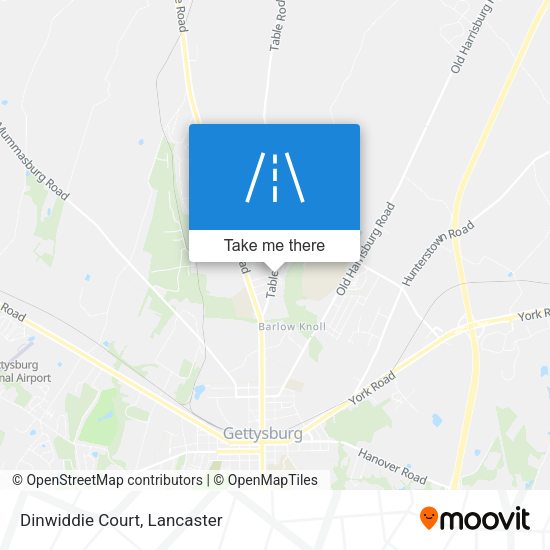 Mapa de Dinwiddie Court
