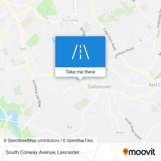 South Conway Avenue map