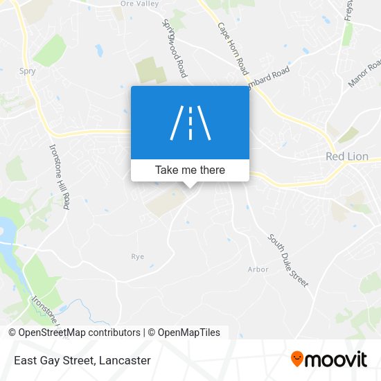 Mapa de East Gay Street