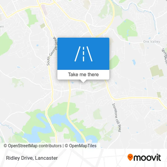 Ridley Drive map