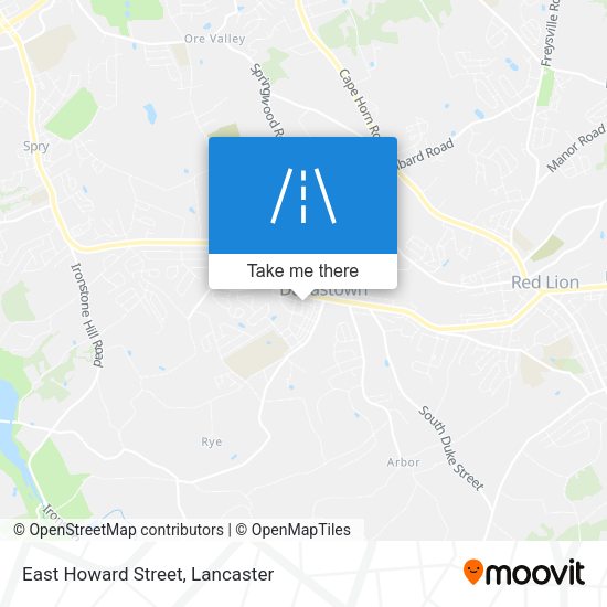 East Howard Street map