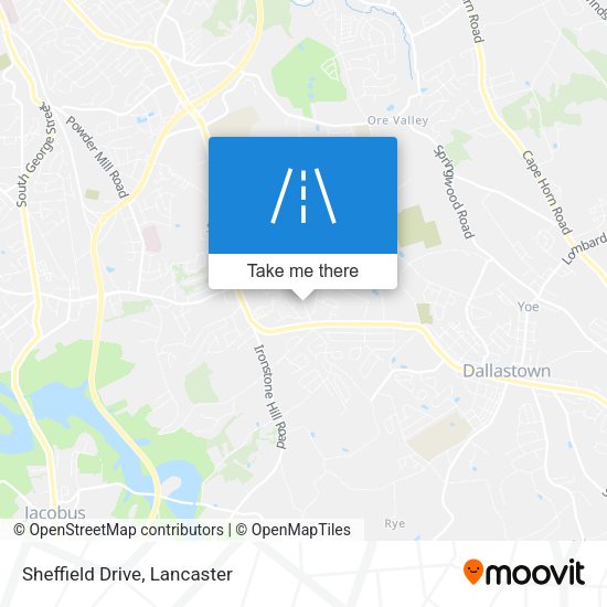 Sheffield Drive map