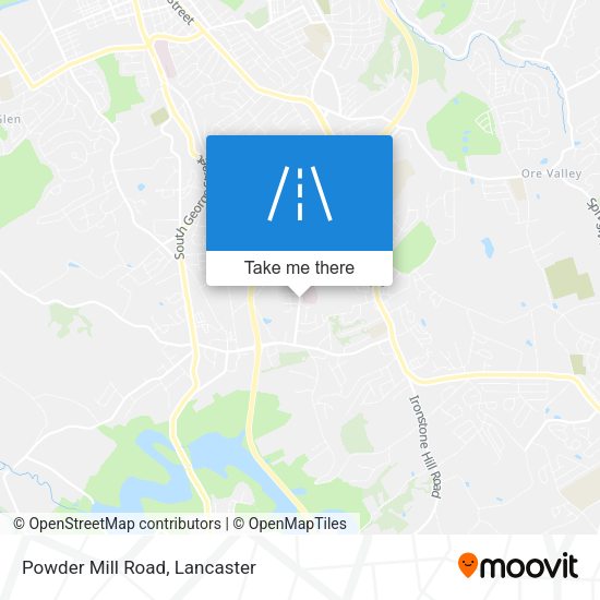 Powder Mill Road map