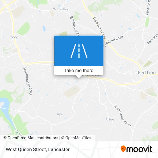 West Queen Street map