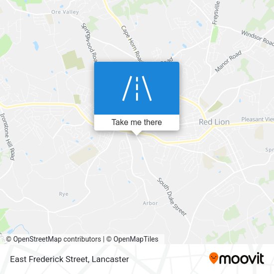 East Frederick Street map