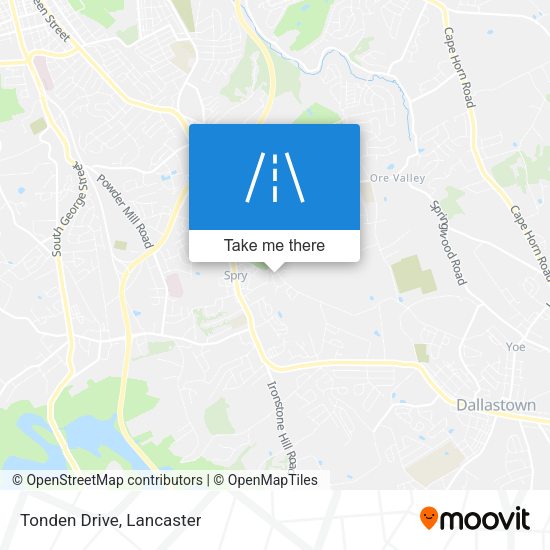 Tonden Drive map