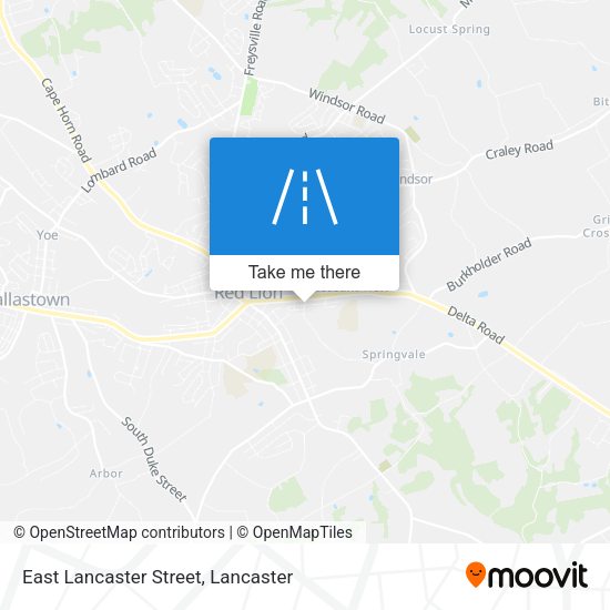 East Lancaster Street map