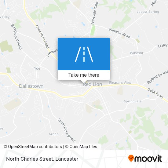 North Charles Street map