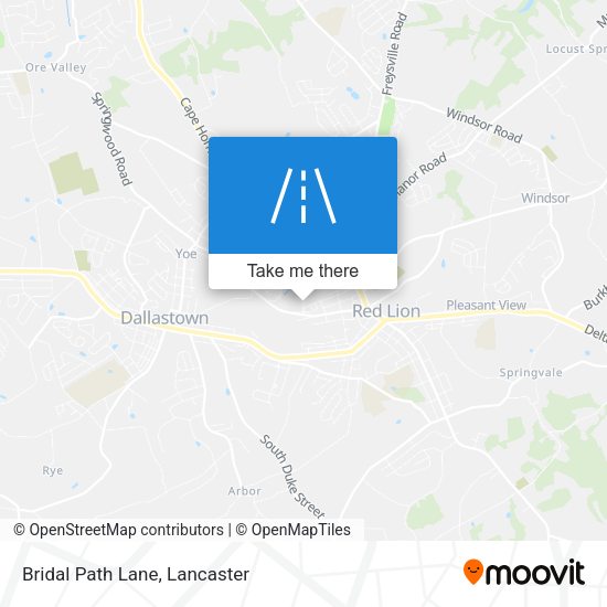 Bridal Path Lane map