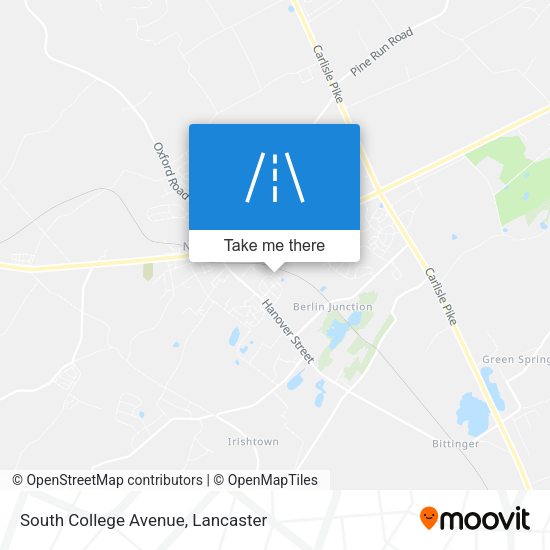 South College Avenue map